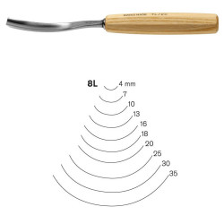 Gubia acodada pfeil 8L